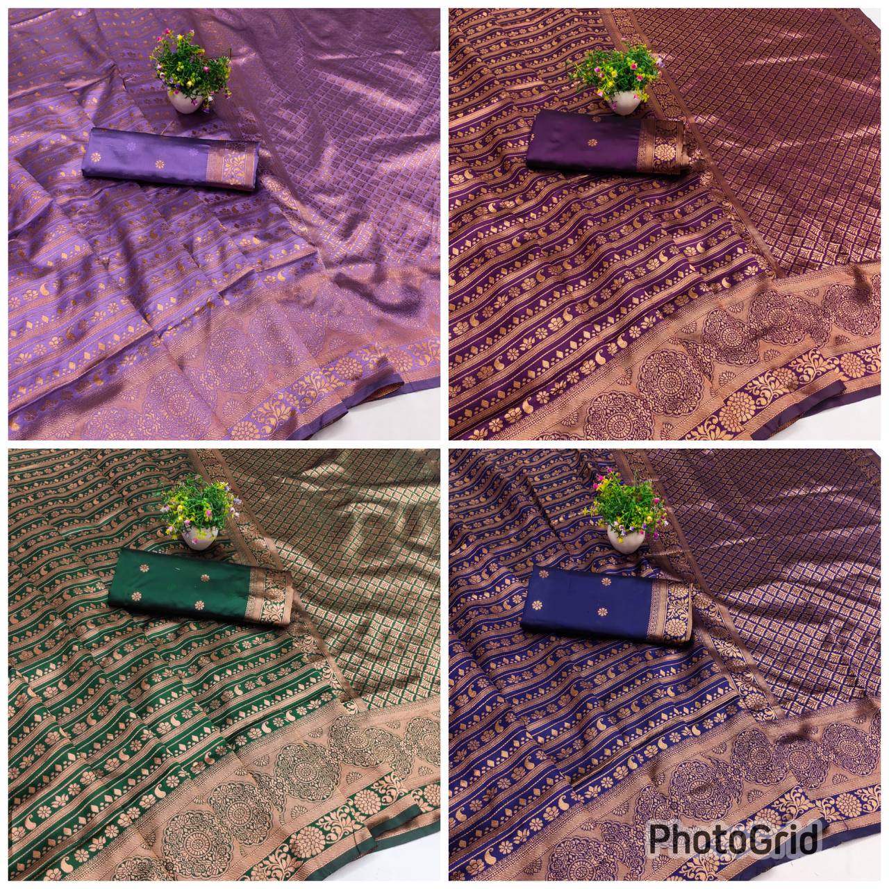 Organic Banarasi Wedding Saree – Lightweight & Breathable