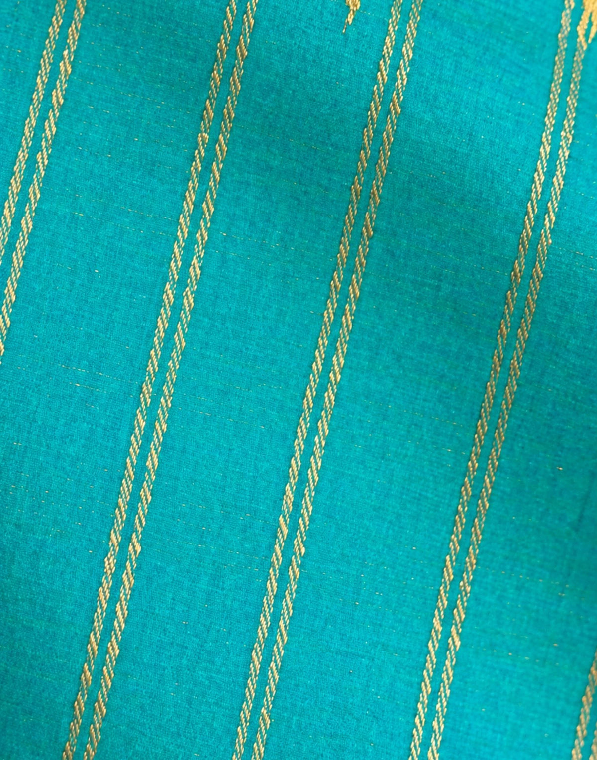 Aqua_Turquoise__Silk_saree
