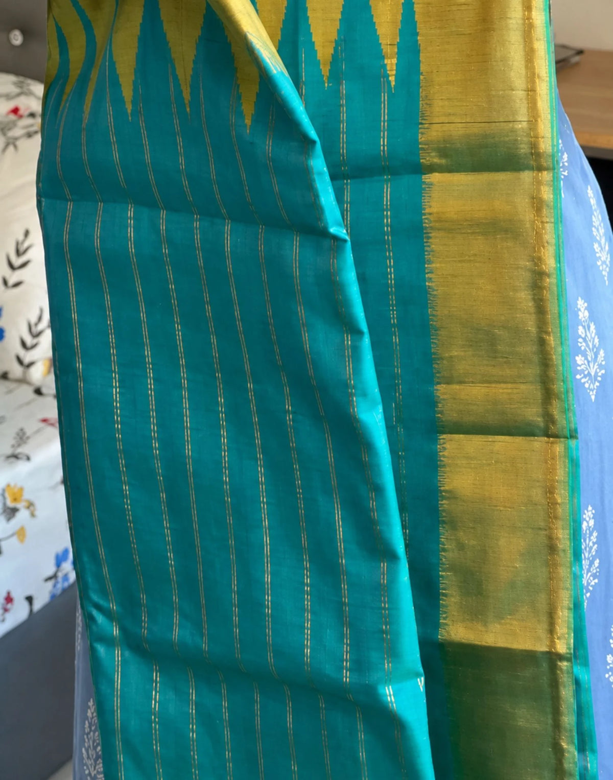 Aqua_Turquoise__Silk_saree
