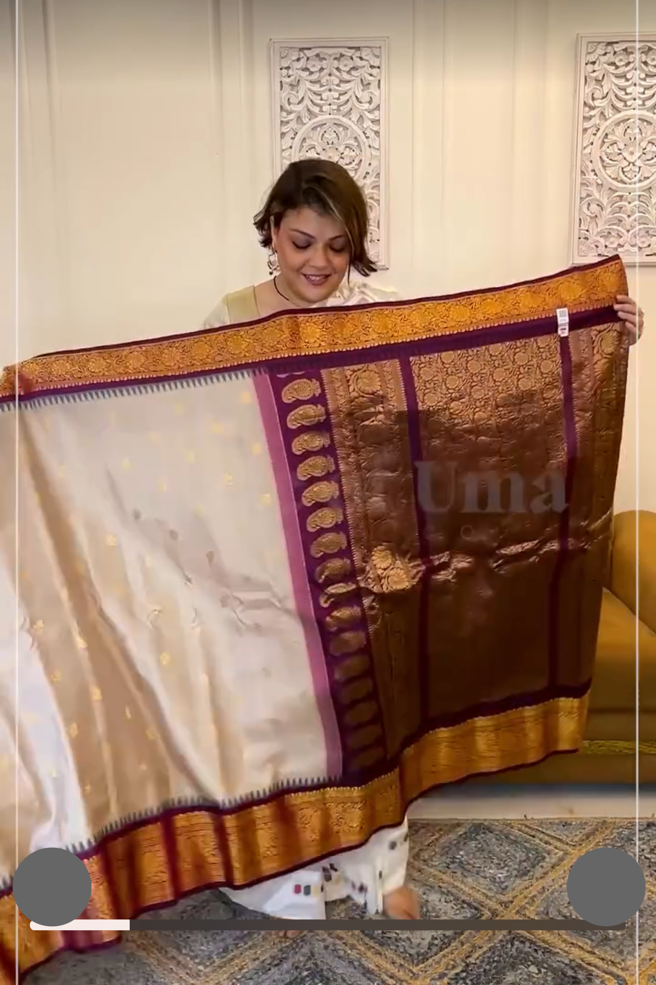 Purple Silk Saree