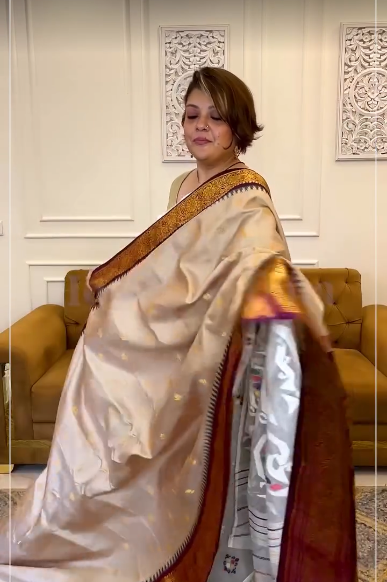 Purple Silk Saree