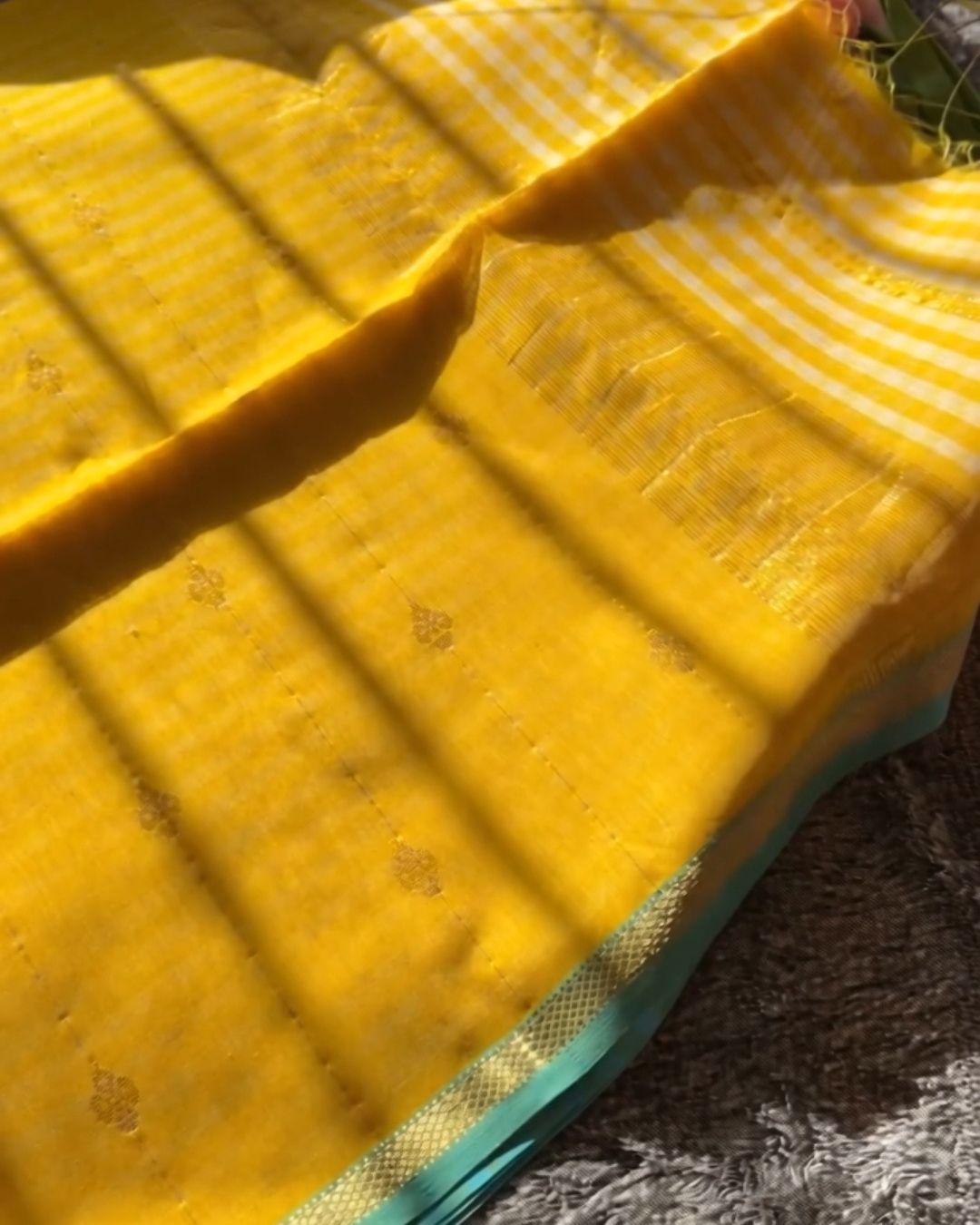 Pastel-Yellow Silk Saree
