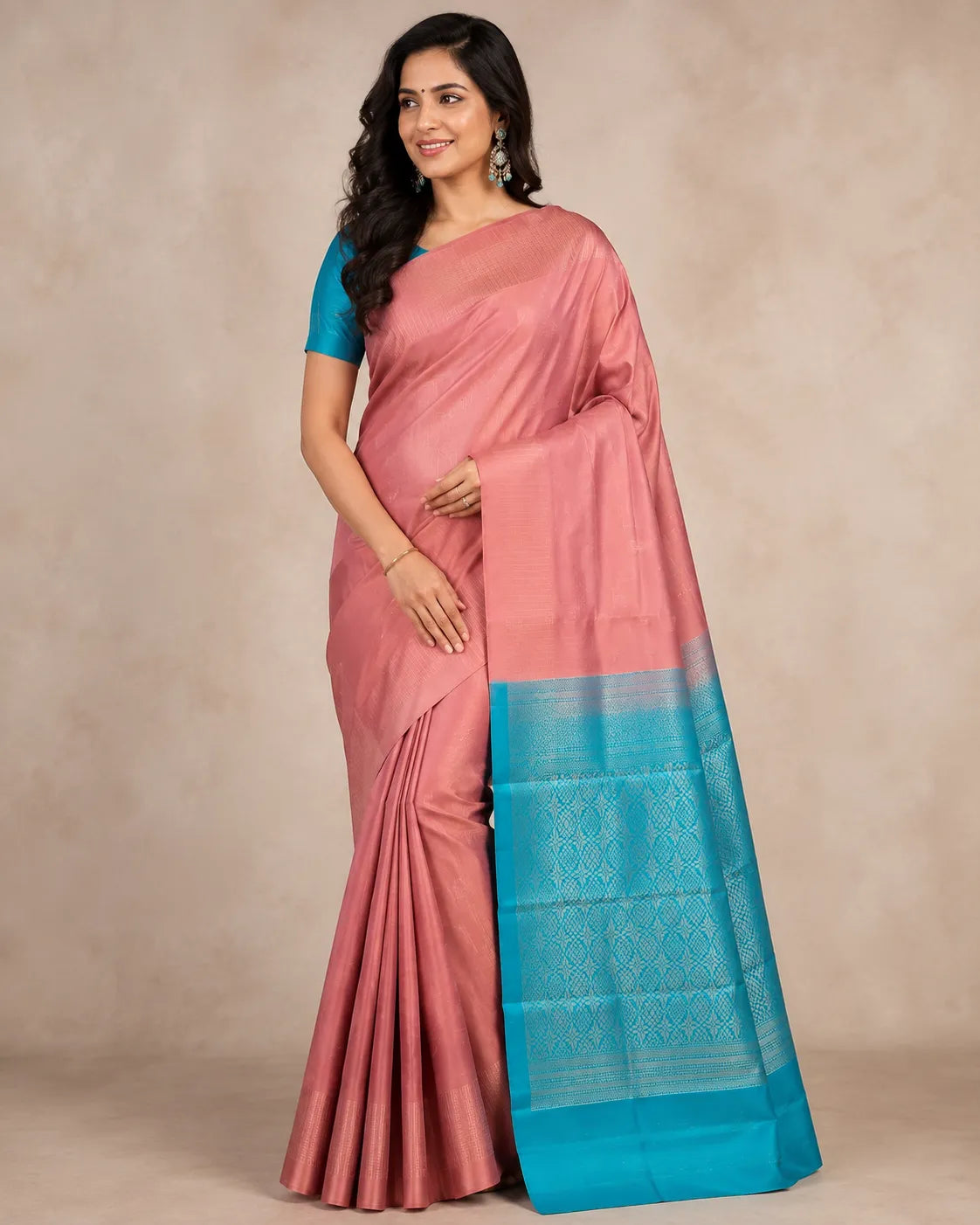 Pink Pastel Silk Saree