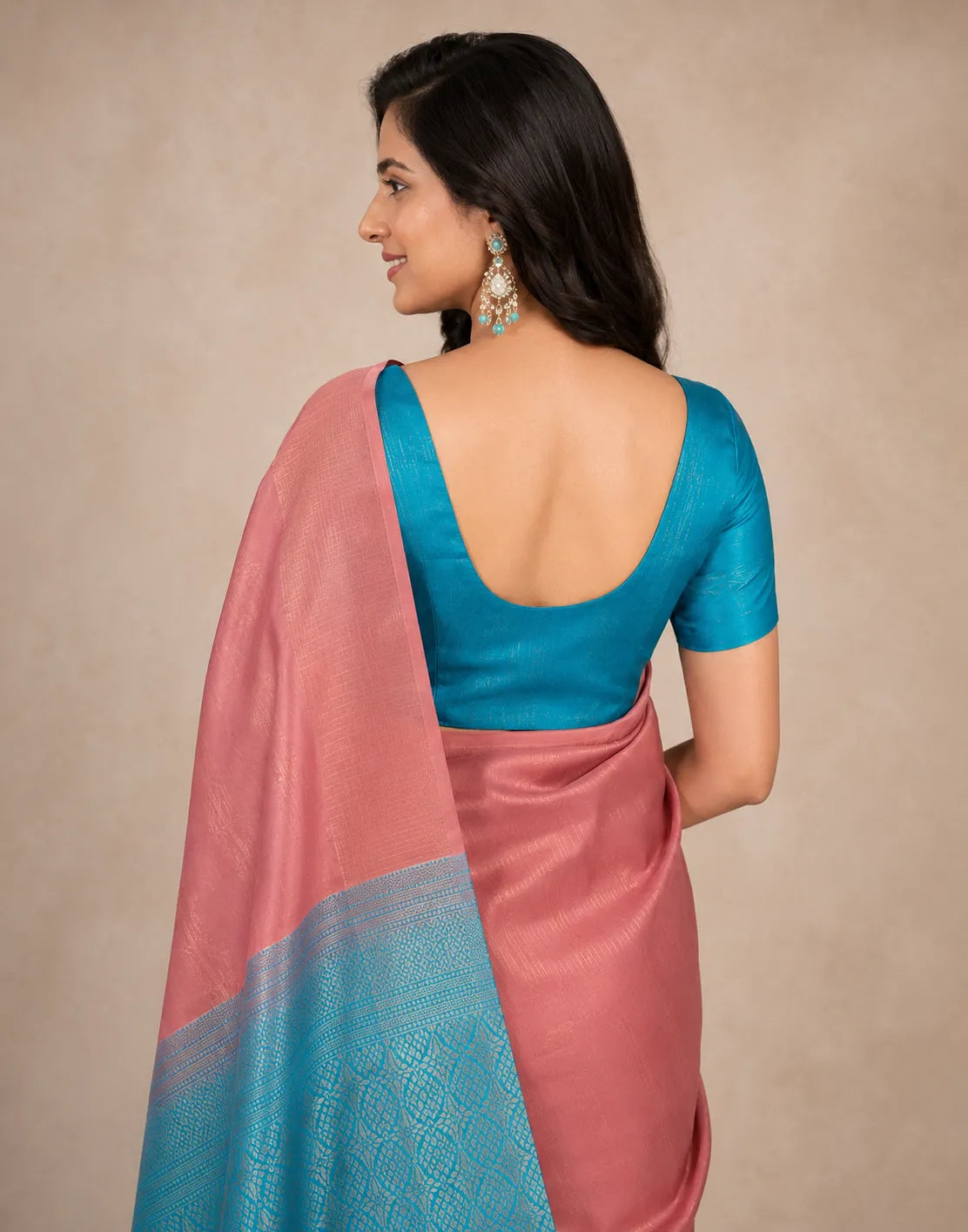 Pink Pastel Silk Saree