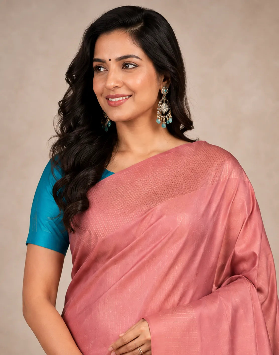 Pink Pastel Silk Saree