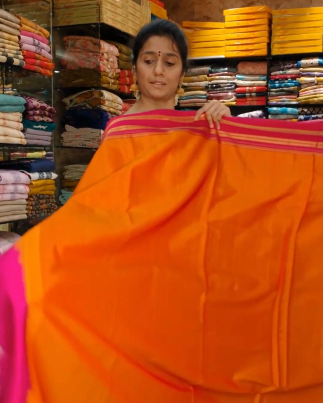 Rust Sundari Silk Saree