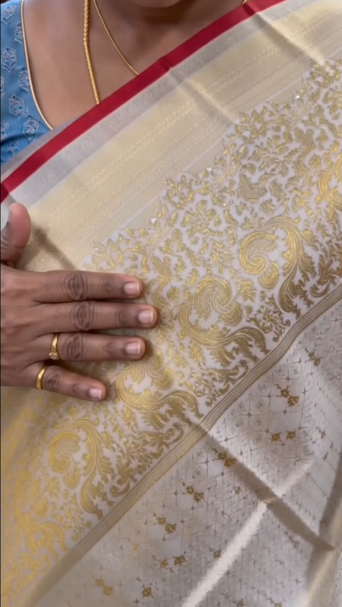 Suneira Gold Silk Saree