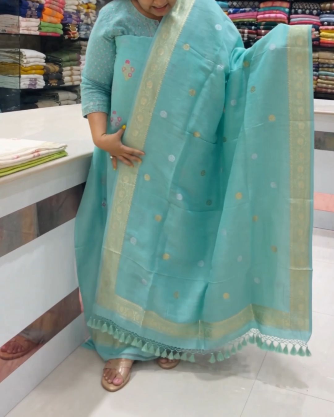 Sky Weave Jari Suit Set