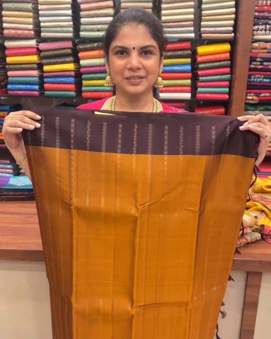 Suvarna Temple Silk Saree