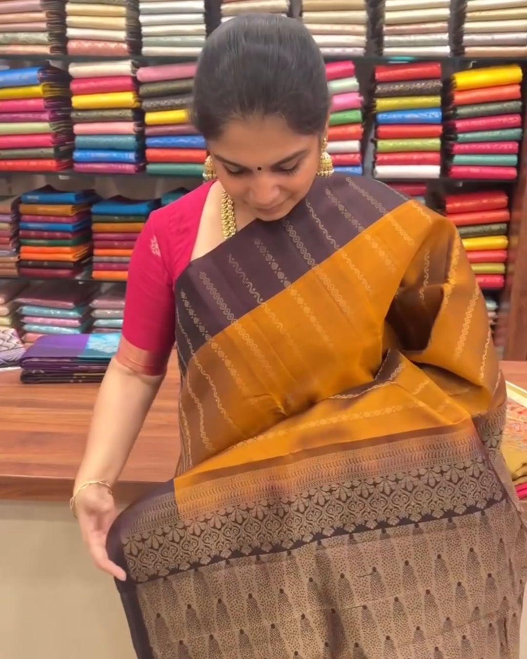 Suvarna Temple Silk Saree