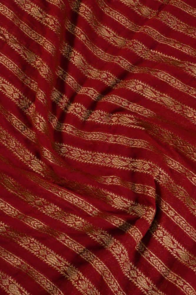 Pure Soft Khadi Georgette Silk Saree with Rich Zari Woven Pallu