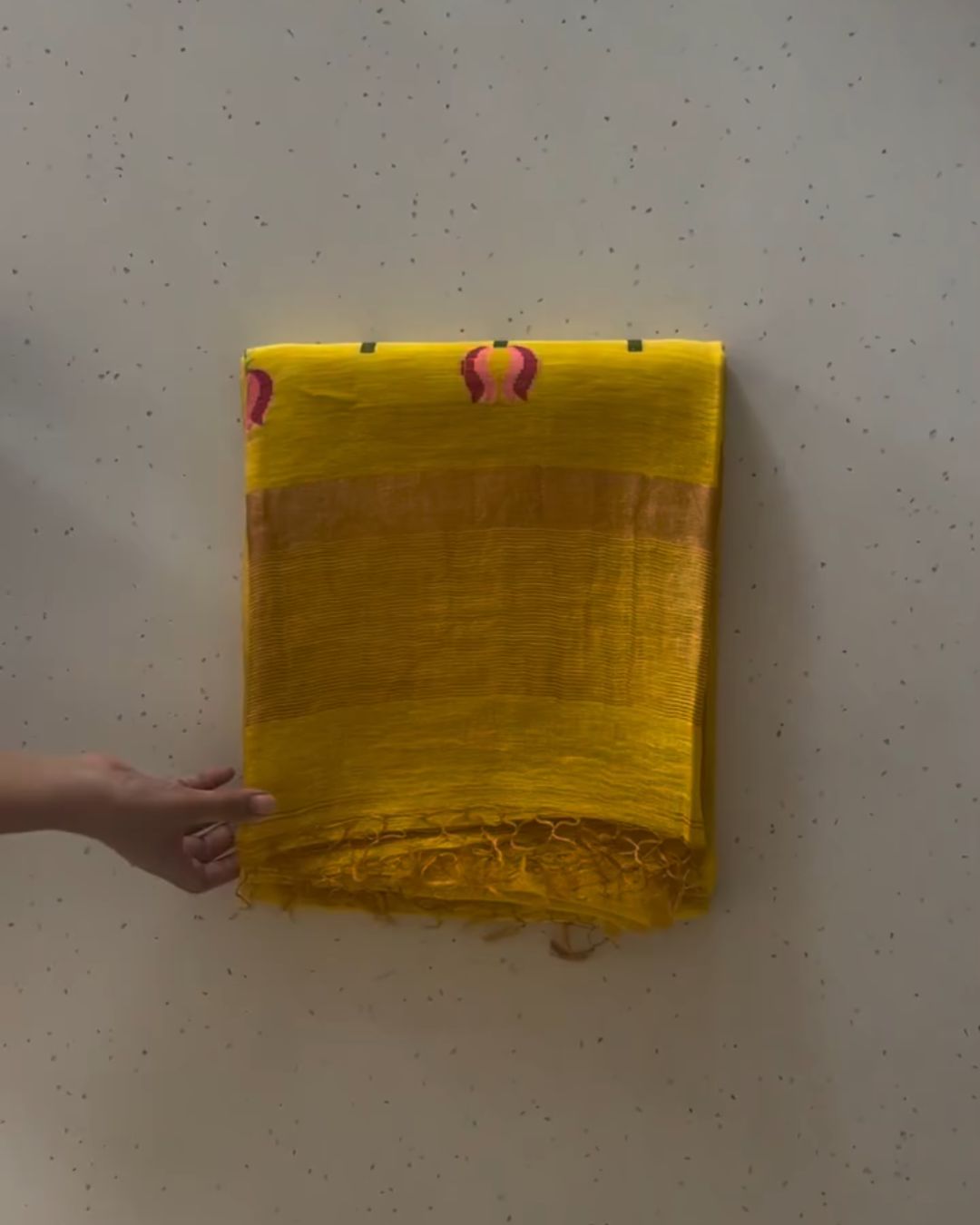 Yellow Kamalam Silk Saree