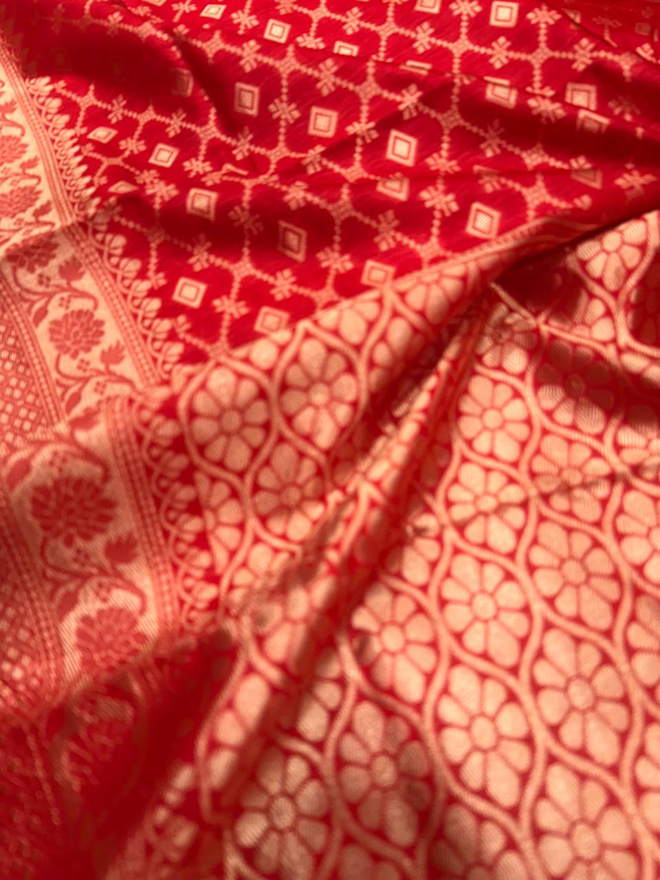 Pureform Saree Designed in Organic Banarasi Lichi Silk for Wedding Wear