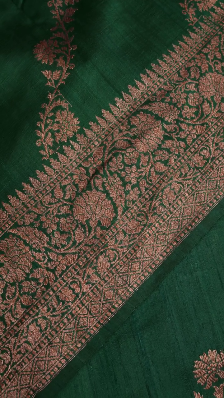 Floral Zari Laheriya Saree